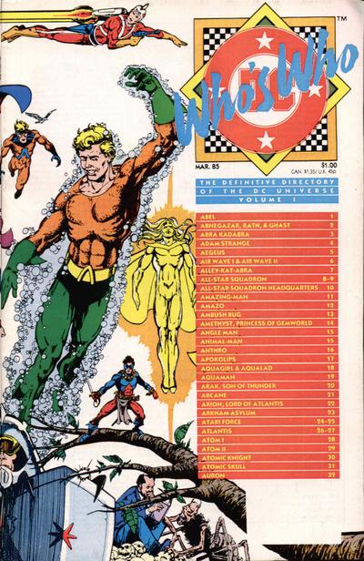 Who's Who: The Definitive Directory of the DC Un, Edition# 18 DC