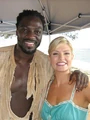Dayna Devon on location with 'Mr. Eko'
