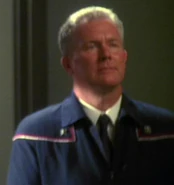 Earth Starfleet commodore, first flight