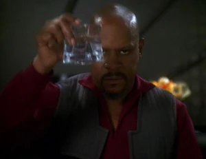 Benjamin Sisko toasts the good guys