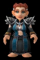 A gnome female wearing Demoniac's Threads.