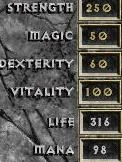 D1 warrior max attributes