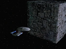 Enterprise-D and Cube