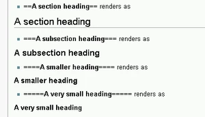 Headings