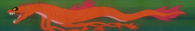 Sur-snake swimming