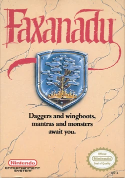Faxanadu NES US box