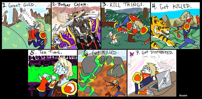 Example of a comic: A Day in the Life of Ellington