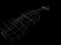 Violin wireframe