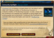 Wowhead burning contest