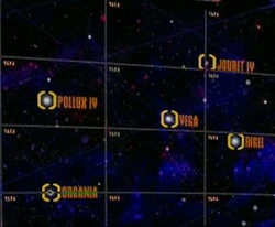 Pollux IV, Vega, Jouret IV, Rigel, Organia