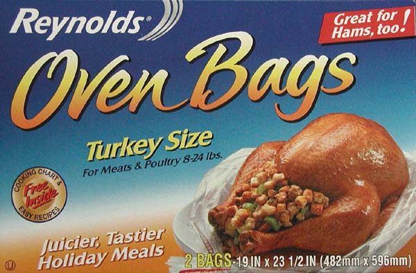reynolds cooking bags time by weight