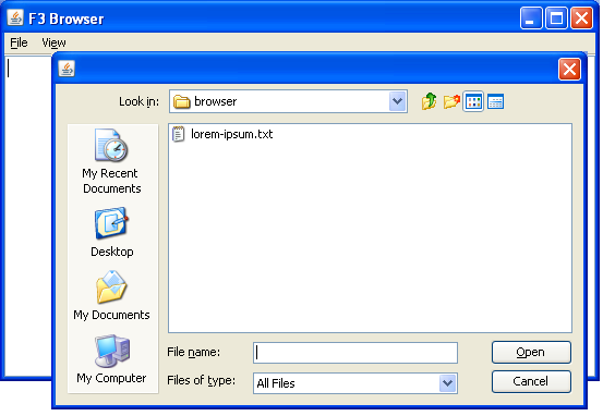 Browser-open-file