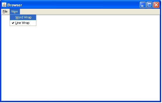 Browser-view-menu