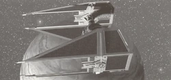 Maarek Stele flies a TIE/In interceptor near Farboon.