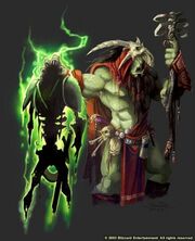 Un orc necromancien