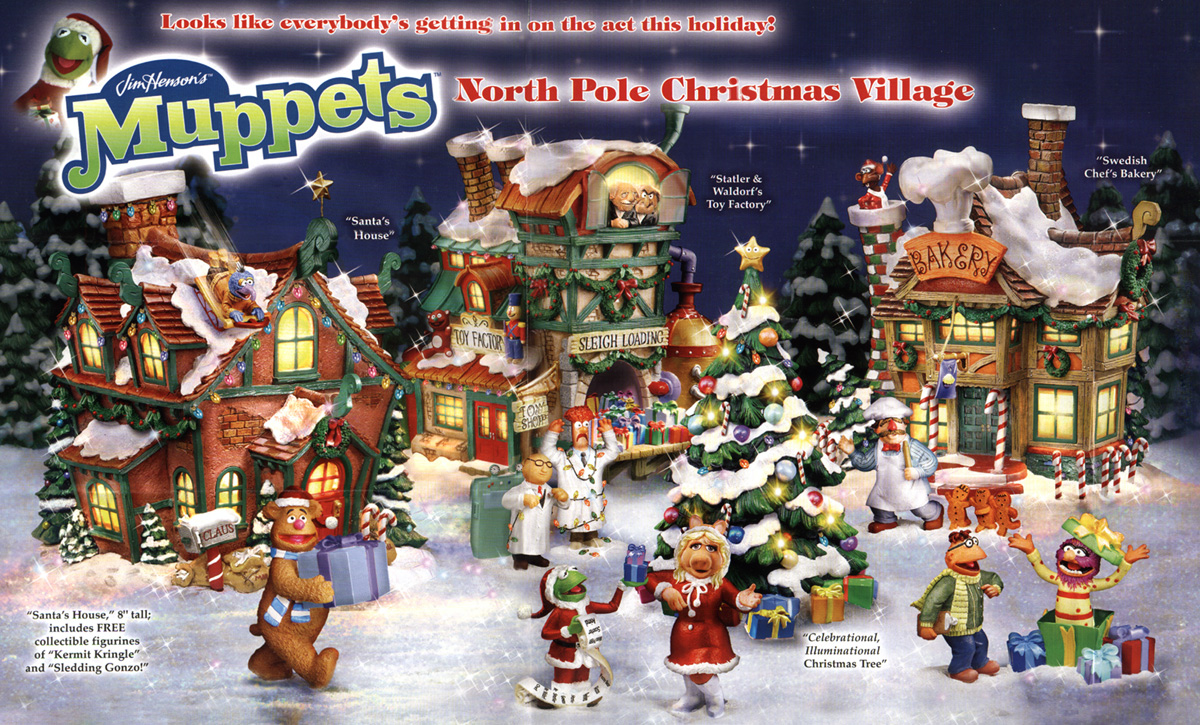 north pole christmas village muppet wiki christmas carol figurines