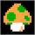 SMB Sprite 1-Up-Pilz