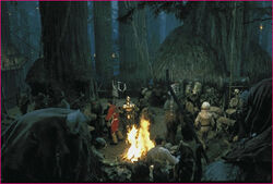 Ewok Village centraal
