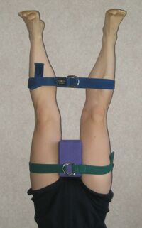 Legs constained Iyengaar Yoga