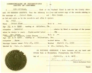marriage certificate (holy