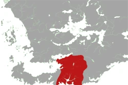 Map of Faerûn highlighting South Faerûn