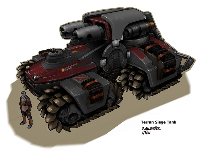 starcraft siege tank model