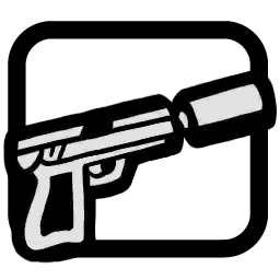 Schallgedämpfte-Pistole-Icon, SA