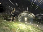 Brute activates a bubble shield