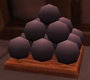 stack of cannonballs