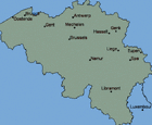 Map of Belgium