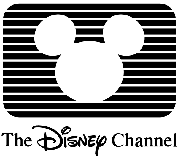 Disney Channel's first logo, consisting of a Mickey Mouse shape inside a TV 