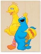 Stampabilities cookie time with big bird n cookie monster