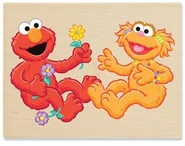 Stampabilities elmo gives a flower