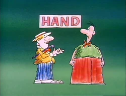 Cartoon-signhand