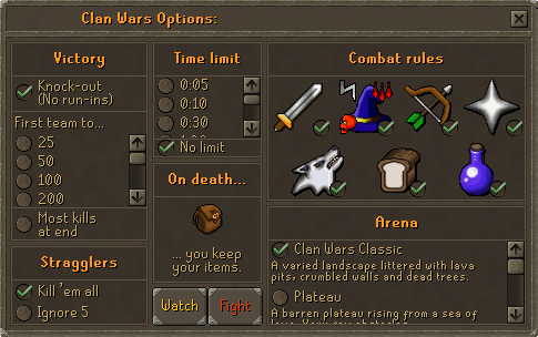 Clanwars interface english