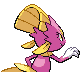 Imagen posterior de Weavile variocolor macho en la cuarta generación