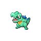 Imagen de Totodile variocolor macho o hembra en Pokémon Platino