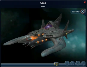 Grox Spaceship from Spore