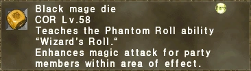 Black Mage die