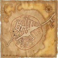 Map Old Vizima barricades