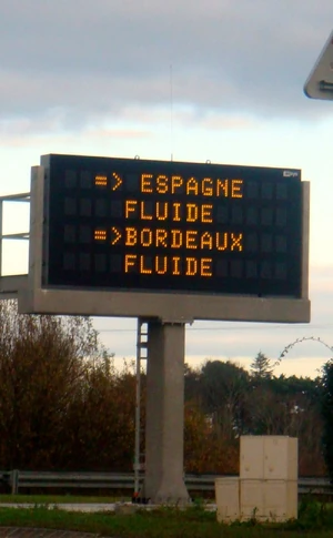 PMV à St Jean de Luz Nord (A63)