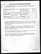 Gila Flats Incident Report 77865