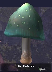 Blue mushroom