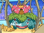 Venusaur usando planta feroz
