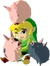 Link and Pigs