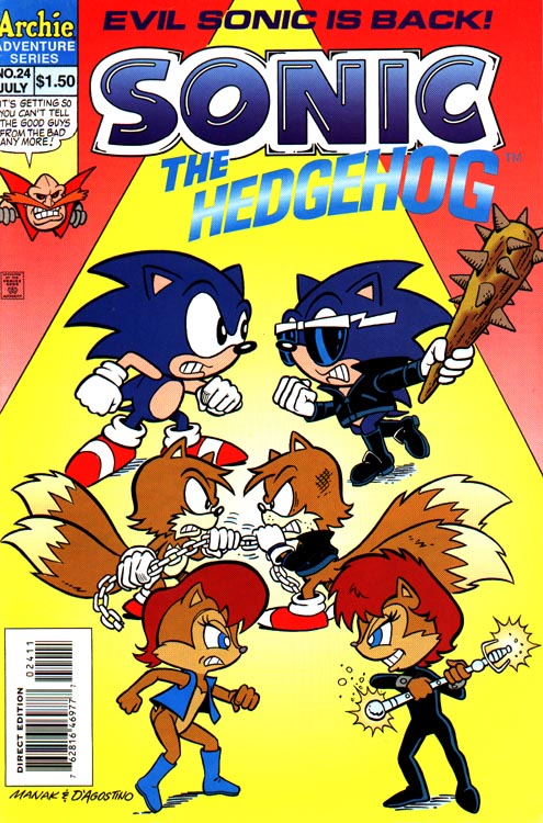 Archie Sonic The Hedgehog Issue 24 Mobius Encyclopaedia Sonic The