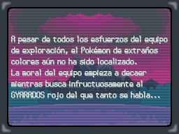 Reportaje sobre el Gyarados rojo en DP