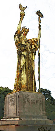 Ven. Lagoon. Statue