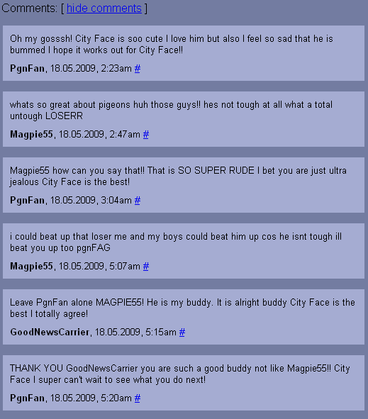 Cityface comments 1