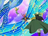 EP518 Kricketune y Sunflora usando danza espada